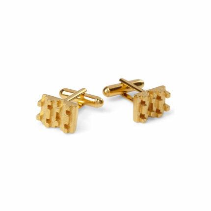 HIVE LEGO CUFFLINKS  18ct Gold Vermeil