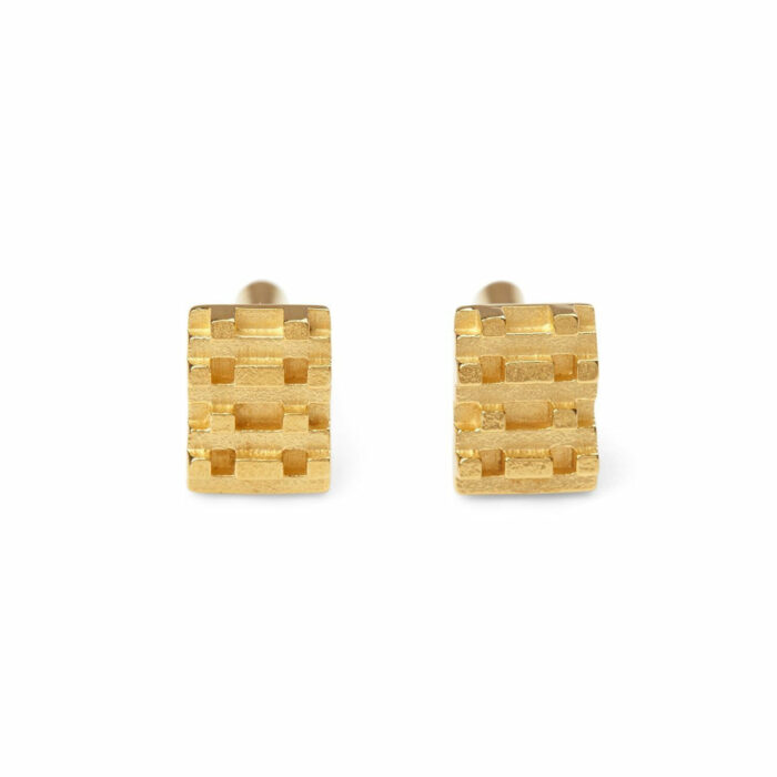 HIVE LEGO CUFFLINKS  18ct Gold Vermeil