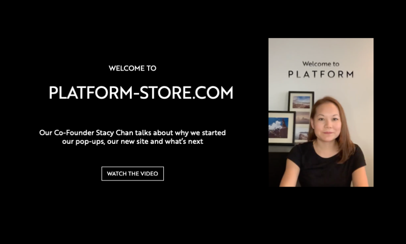 Designer Stacy Chan video about PLATFORM store and shopping small