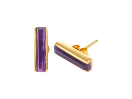 Urban Mini Studs Earrings Amethyst