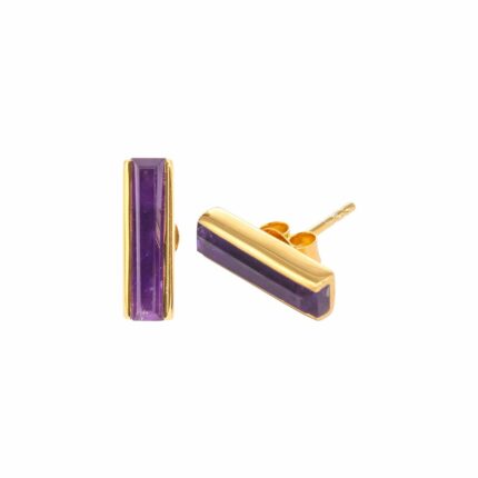 Urban Mini Studs Earrings Amethyst