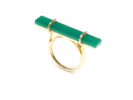 Green Onyx Urban Bar Ring