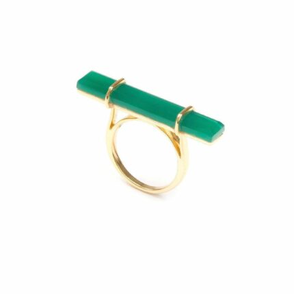 Green Onyx Urban Bar Ring