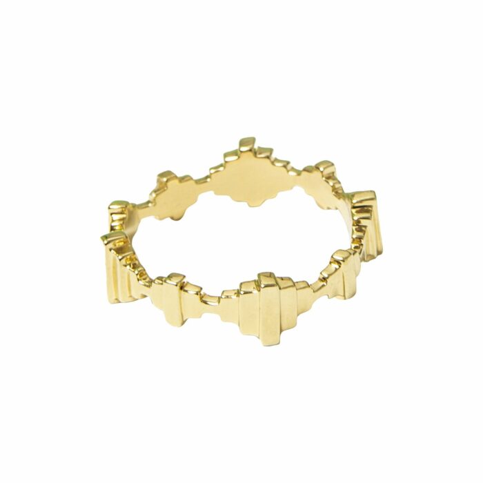 Baori Crown Ring - 18ct Gold Vermeil