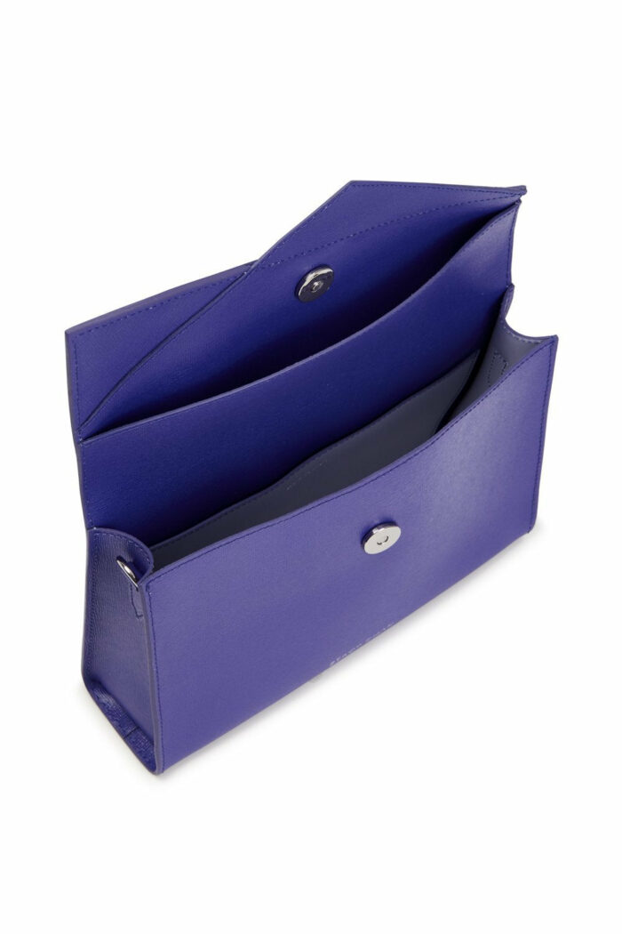 Violet Purple Leather Cross Body Bag - Designer Handbag Stacy Chan
