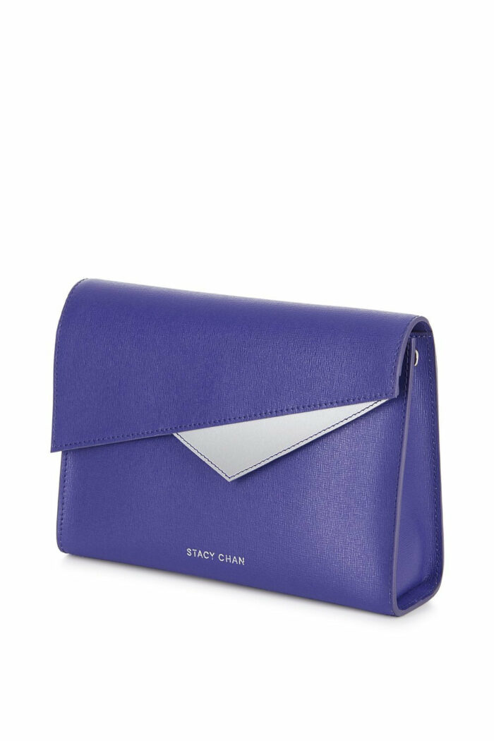 Violet Purple Leather Cross Body Bag - Designer Handbag Stacy Chan