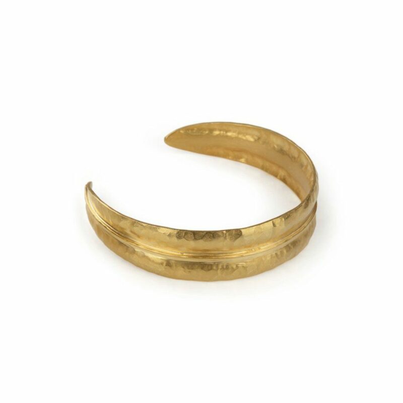 CUFF BRACELET - FOREST SLIM CUFF  18ct Gold Vermeil