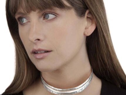 CUFF NECKLACE - FOREST CUFF NECKLACE  Sterling Silver