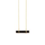 Necklace - URBAN BAR NECKLACE  Black Onyx