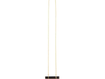 Necklace - URBAN BAR NECKLACE  Black Onyx