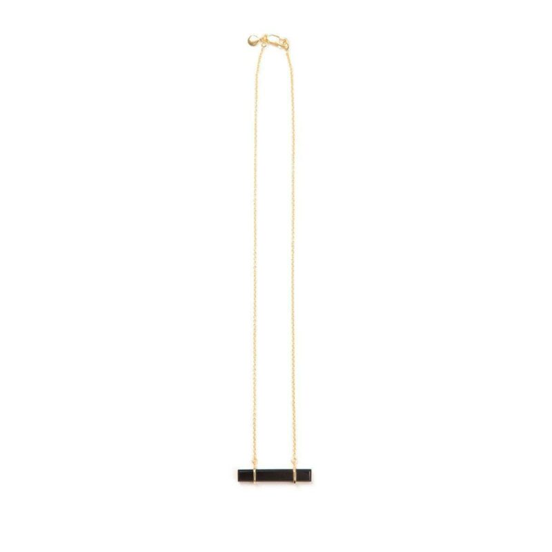 Necklace - URBAN BAR NECKLACE  Black Onyx