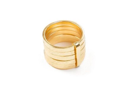 Ring - 5STACK RING  18ct Gold Vermeil