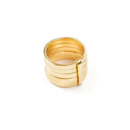 Ring - 5STACK RING  18ct Gold Vermeil