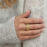 Ring - PURE PYRAMID RING  18ct Yellow Gold Vermeil