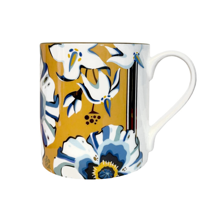 House of Hopstock Fine Bone China Mug with 22ct Gold 'Deadly Bloom - Hypnos' £26