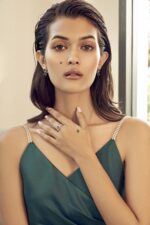 Labgrown emerald earrings, ring and necklace