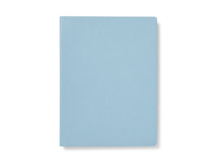 Powder Blue Italian Leather Notebook A5 Sustainable