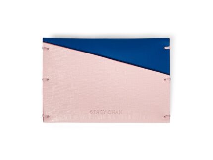 Light Pink Leather Card Case - Italian leather luxury card wallet