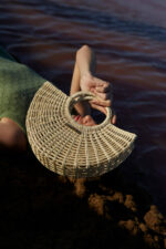 Thatched Round Handbag