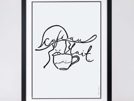 Cafe Au Lait – Framed Print - BYAM England