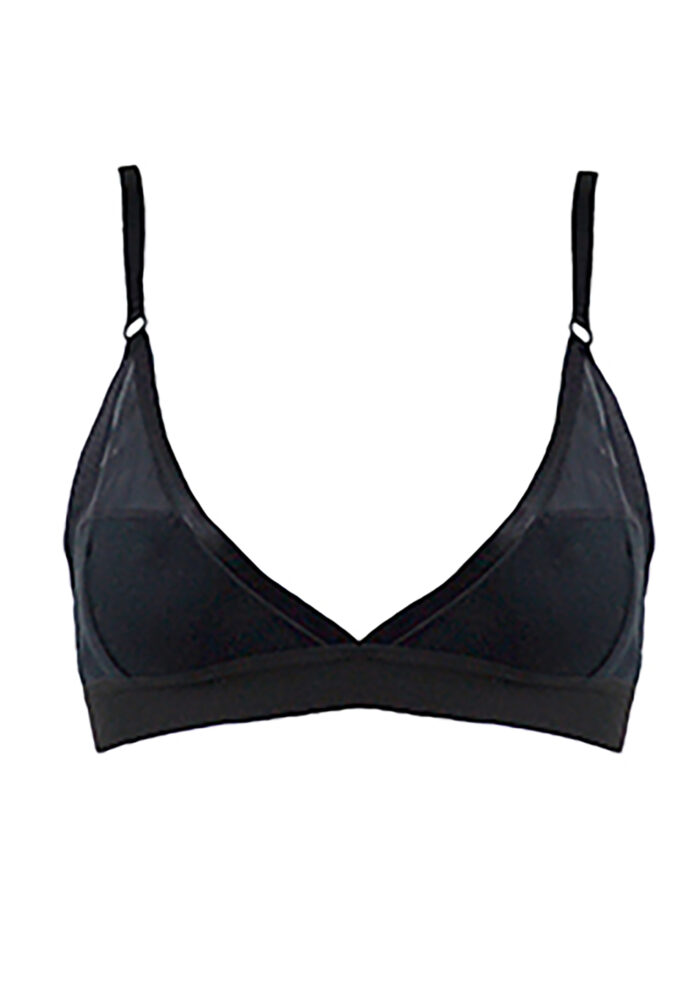 Sustainable underwear - black bralette