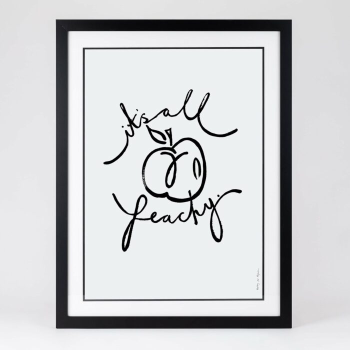 It’s All Peachy – Framed Print - BYAM England