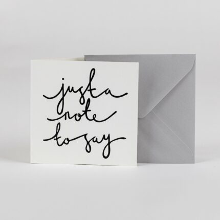 Just A Note To Say – Greetings Card - BYAM England
