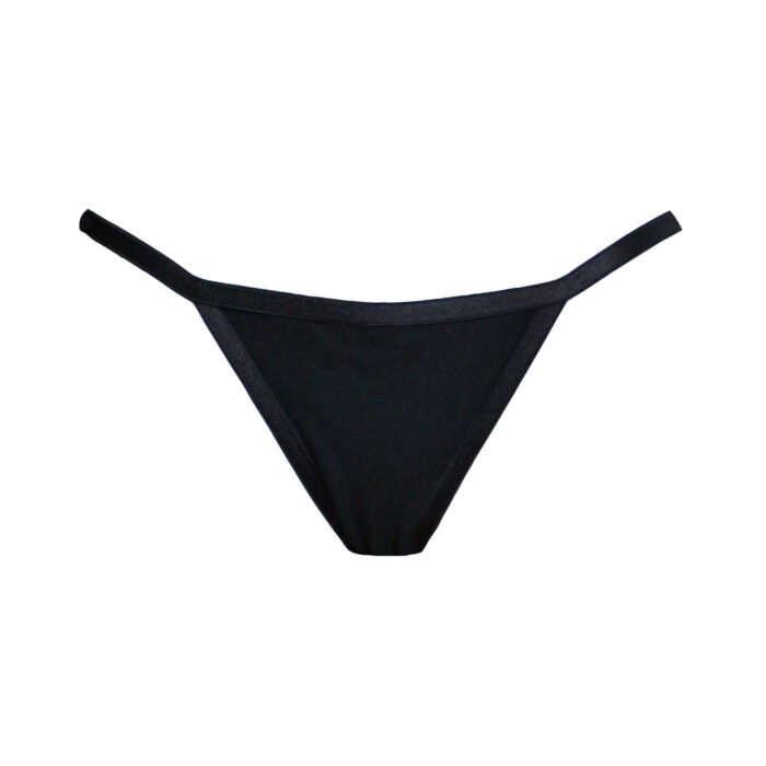 Sustainable Underwear - Black Thong