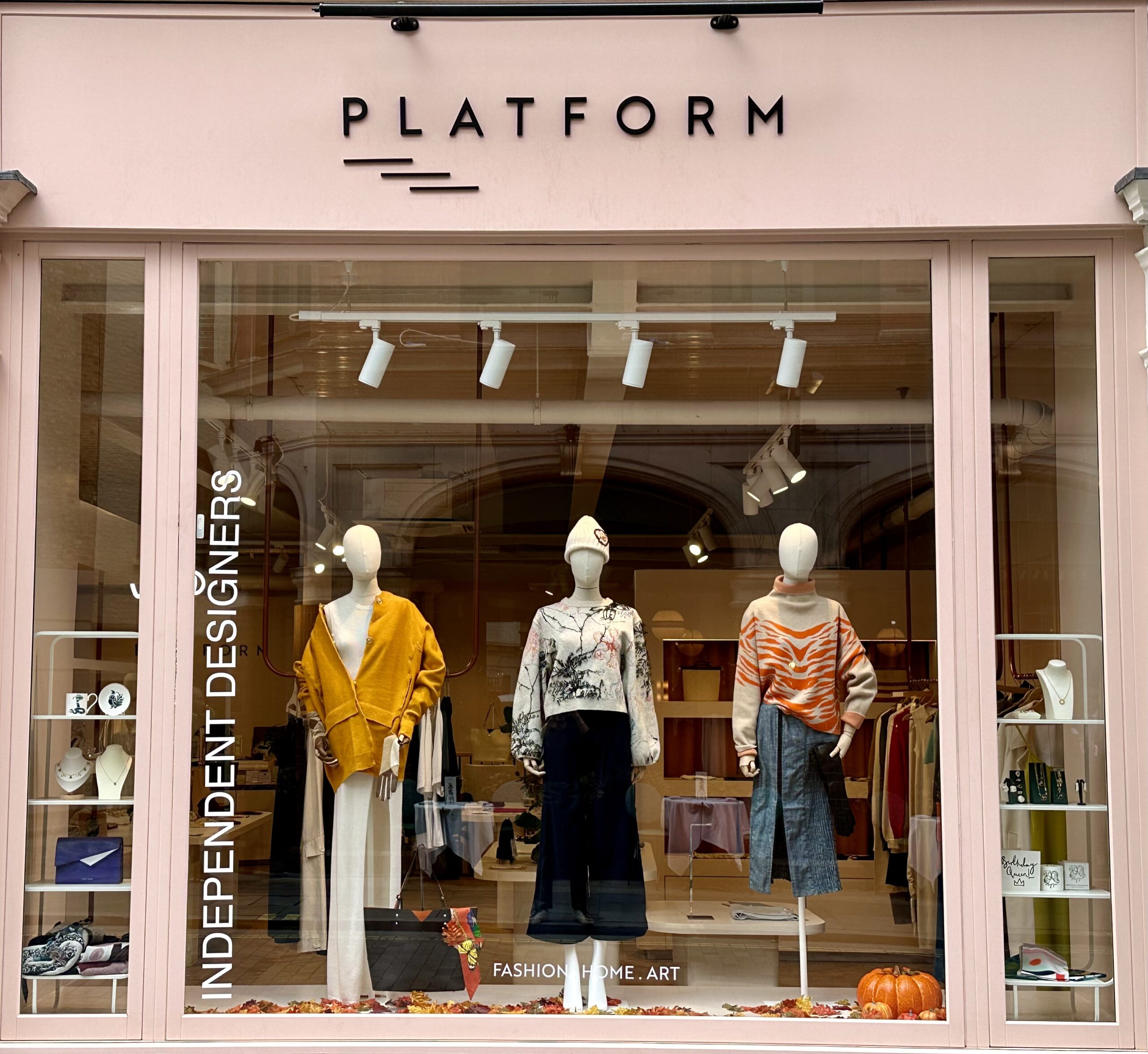 Autumn Style Window Display at PLATFORM 1