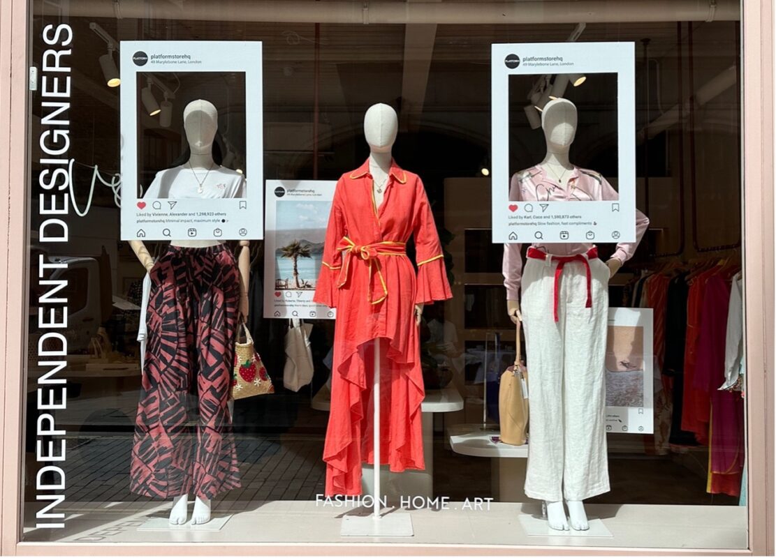 Sustainable Fashion London Fashion Sustainability Window Display