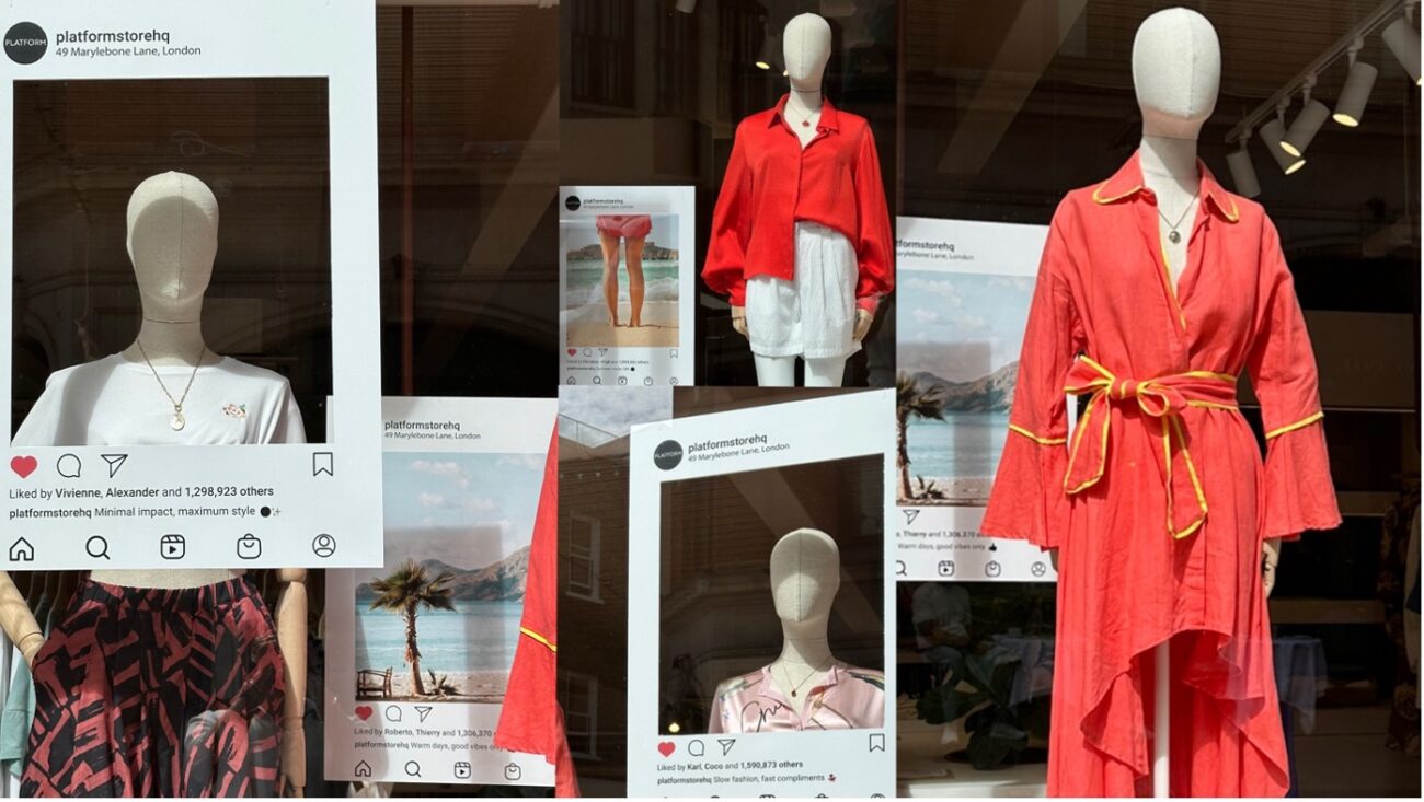 Sustainable Fashion London Fashion Sustainability Window Display
