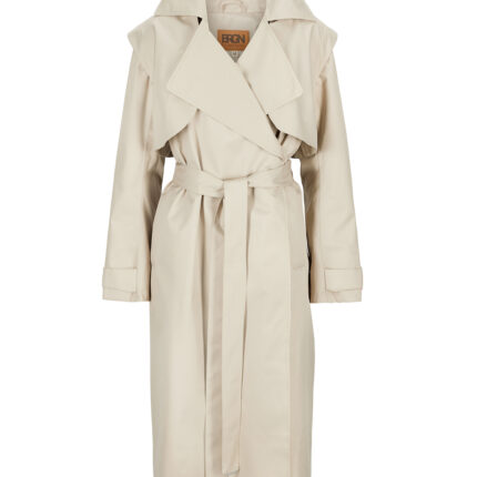 BRGN Regndråpe Trench Coat - Sand