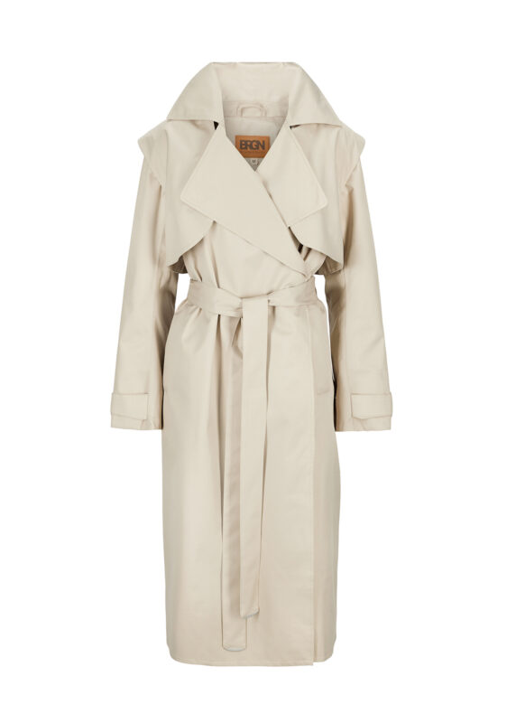 BRGN Regndråpe Trench Coat - Sand