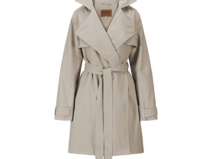 BRGN Yr'en Rain Trench Coat in Sand