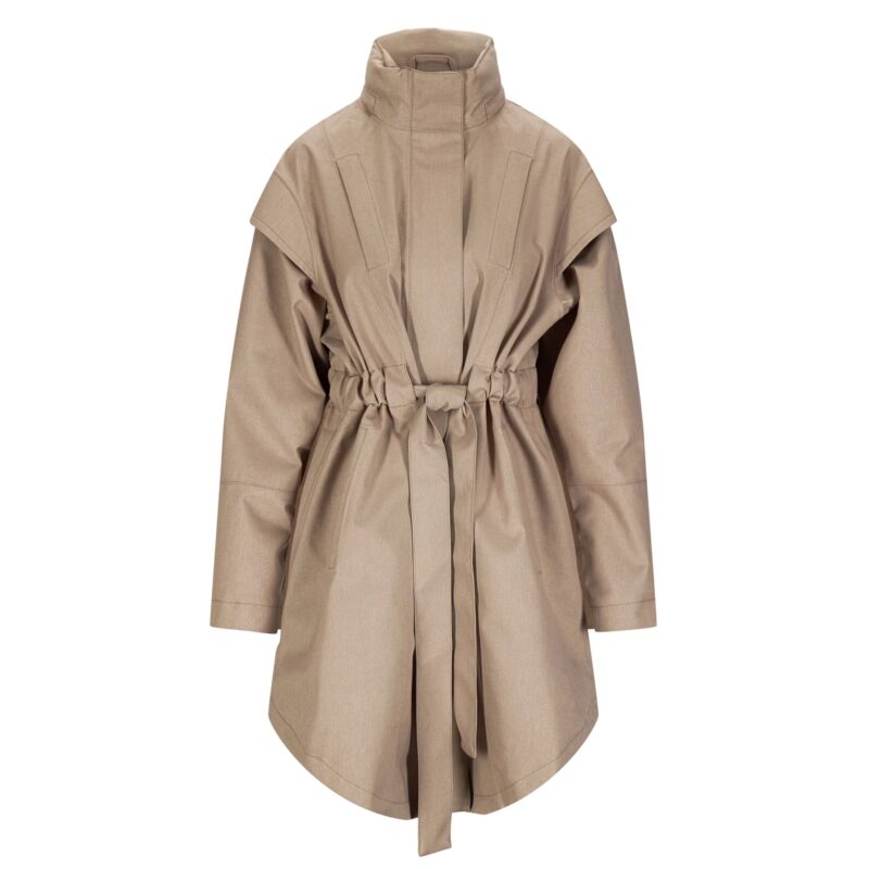 BRGN Waterproof Trench Coat - Taupe