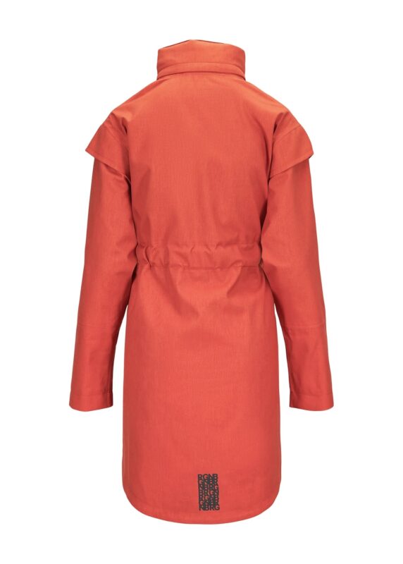 BRGN Waterproof Trench Coat - Sunset Orange