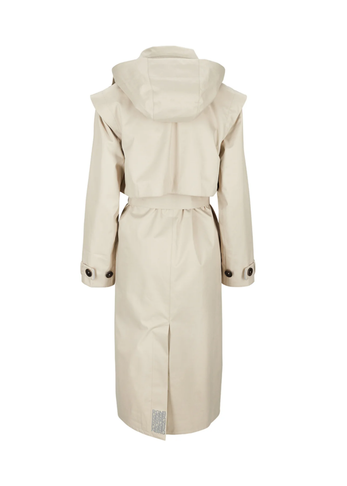 BRGN Regndråpe Trench Coat - Sand