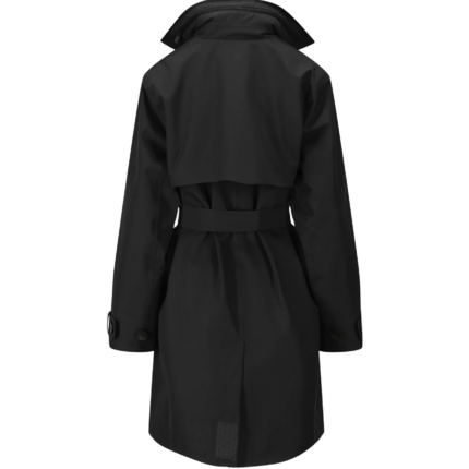 BRGN Yr'en Rain Trench Coat in New Black