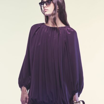 Purple Silk Blouse