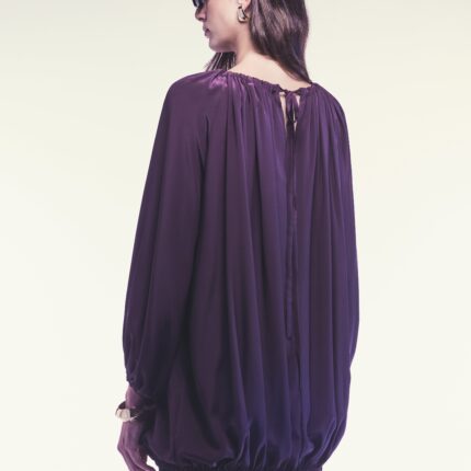 Purple Silk Blouse