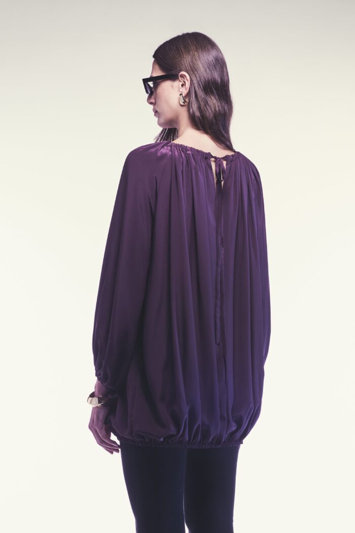 Purple Silk Blouse