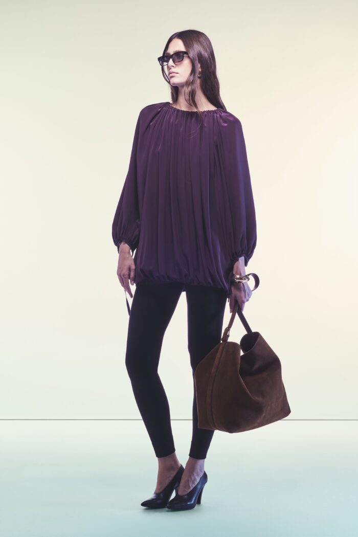 Purple Silk Blouse