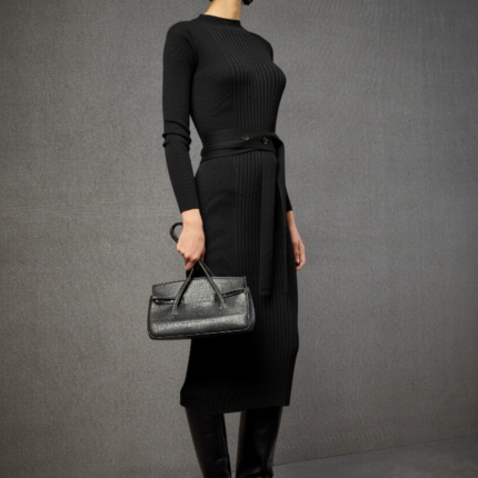 Liviana Conti - Indira Long Black Knit Dress