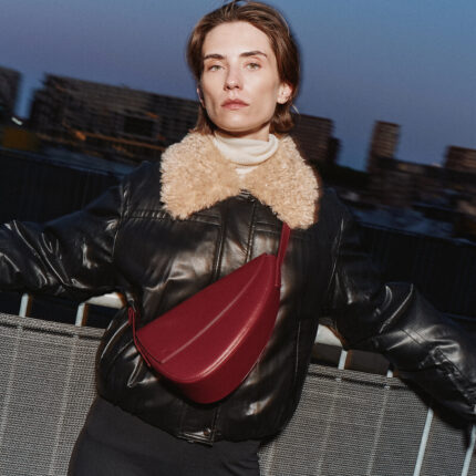 KAAI Rebel Dahlia Red Leather Cross Body Bag