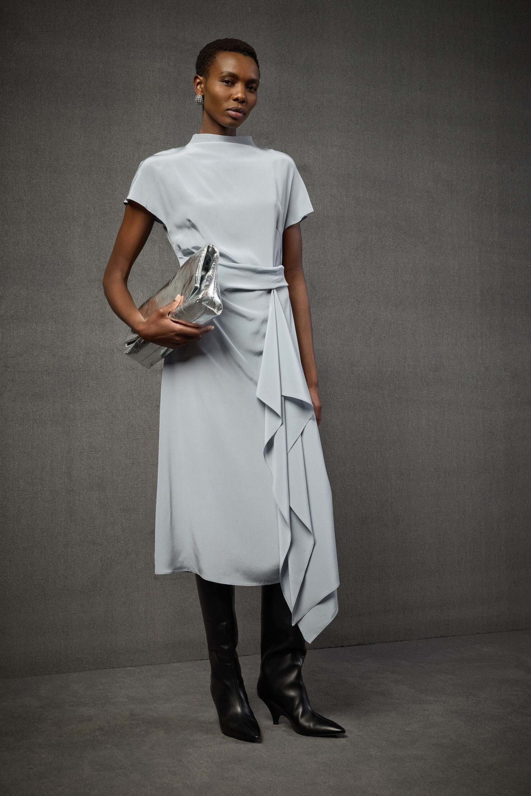 Madleine Dress Liviana Conti - Madleine Light Blue Silk Dress