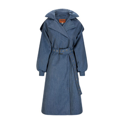 BRGN Duskregn Denim Waterproof Trench