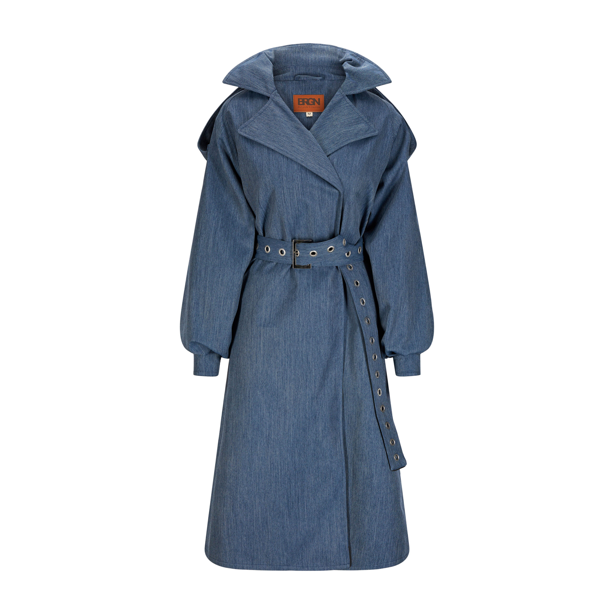 Duskregn Denim Front BRGN Duskregn Denim Waterproof Trench