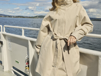 BRGN ROSSBY COAT - BEIGE DENIM