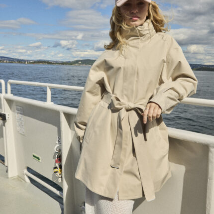 BRGN ROSSBY COAT - BEIGE DENIM