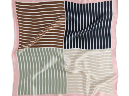 BRGN Pastel Silk Scarf - Rainbow